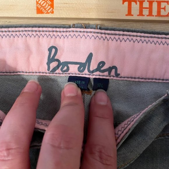 Boden Jeans Boden Light Blue Grey Wide Leg Jeans Size 12l Poshmark